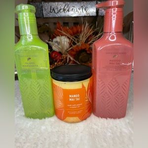 Bath and Body Works Single Wick Candle/Gel Hand Soap Trio